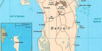 Bahreina ceļu karte