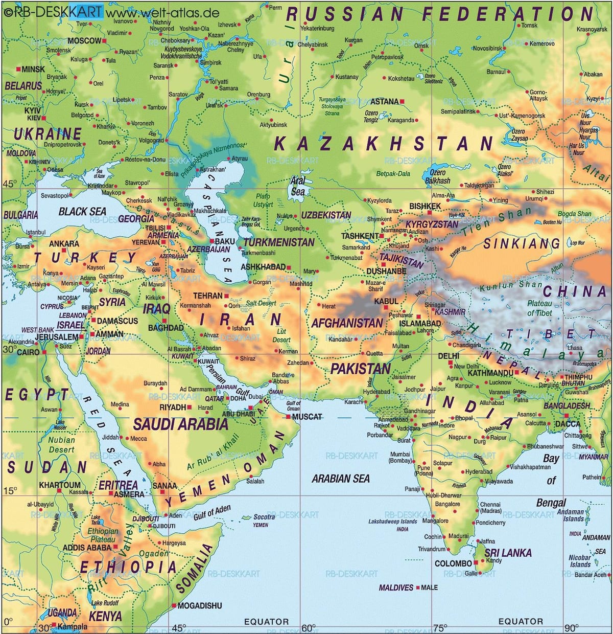 karte Bahreina kartes pasaules atlants