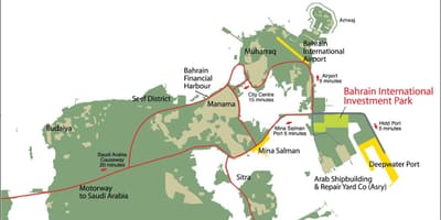 Karte Bahreina 2030