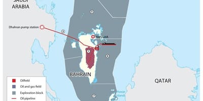 Karte Bahreina bloki