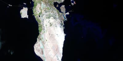 Karte Bahreina satelītu
